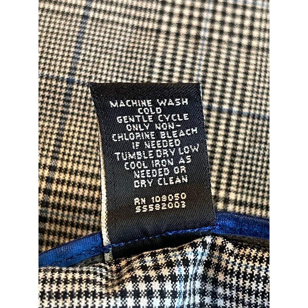 Lane Bryant Plaid A-Line Skirt Blue Trim Size 14 - Picture 9 of 11